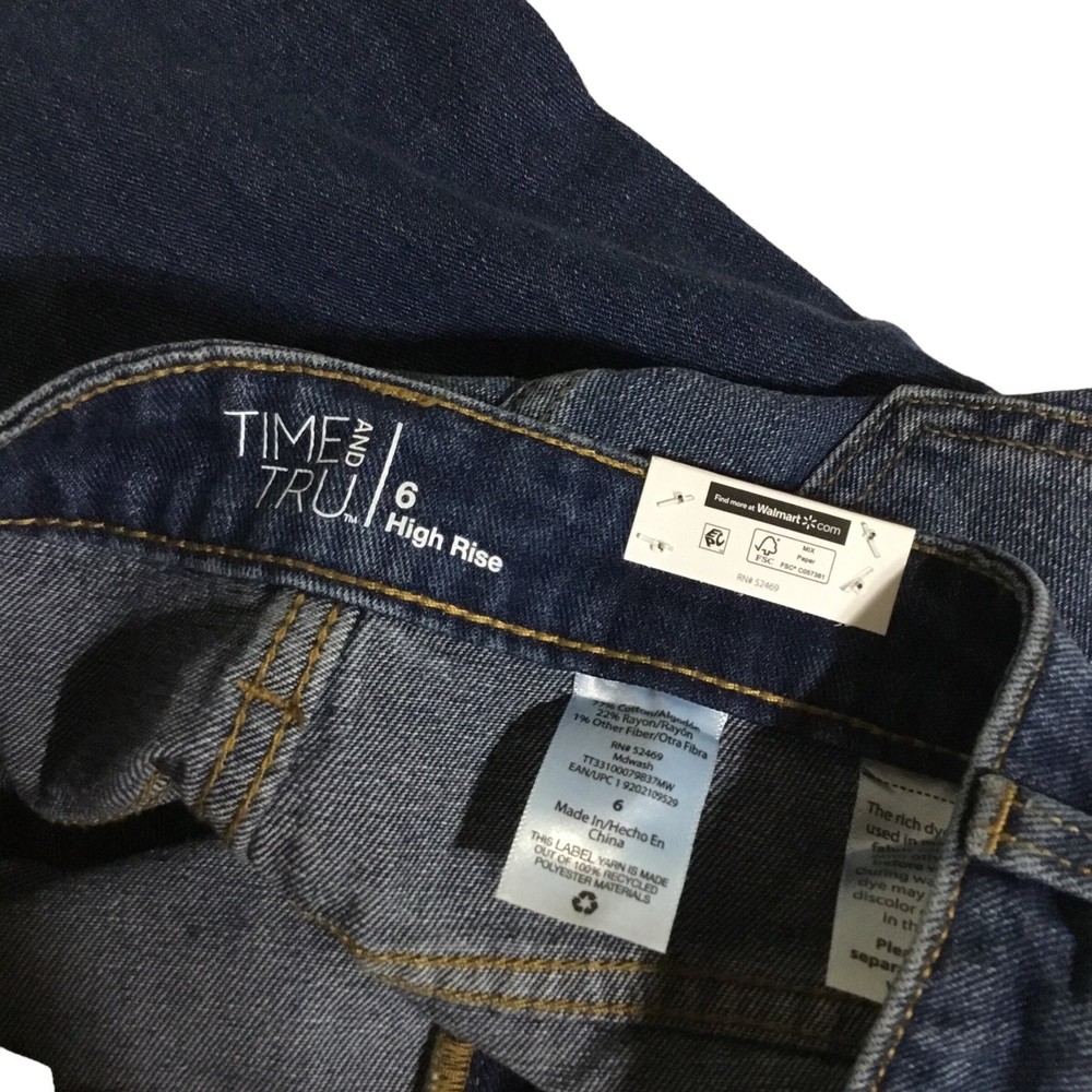 Time and Tru Size 6 Barrel Jeans NWT - Picture 5 of 7